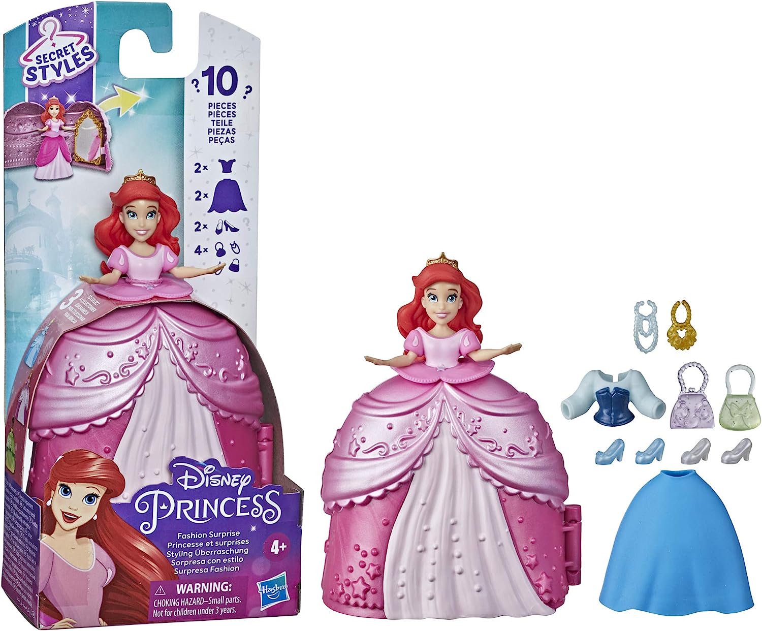 リトル マーメイド アリエル ディズニープリンセス 人魚姫 送料無料 Disney Princess Secret Styles Fashion Surprise Ariel Mini Doll Playset With Extra Clothes And Accessories Toy For Girlリトル マーメイド アリエル ディズニープリンセス 人魚姫