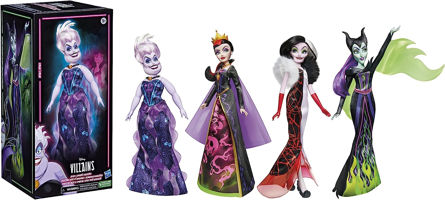 ディズニープリンセス 送料無料 Disney Villains Black And Brights Collection Fashion Doll 4 Pack Disney Villains Toy For Kids 5 Years Old And Up Amazon Exclusive ディズニープリンセス Lojascarrossel Com Br