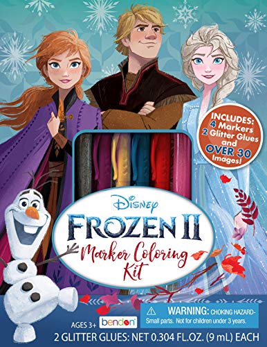 アナと積雪の女王 アナ雪 ディズニーお姫様 フローズン 送料無料 Disney S Frozen 2 Elsa And Anna Marker Coloring Kit With Glitter Glue Tubes Bendon Asアナと雪の女王 アナ雪 ディズニープリンセス フローズン Bidbuyimporters Com