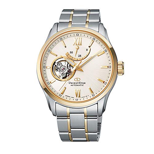 腕時計 オリエント メンズ Orient Star Contemporary Open Heart Sapphire Glass 2 Tone Gold Automatic Watch RE-AT0004S腕時計 オリエント メンズ｜angelica