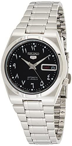 腕時計 セイコー メンズ SEIKO 5 Automatic Black Arabic Dial Stainless Steel Men's Watch SNK063J5腕時計 セイコー メンズ｜angelica