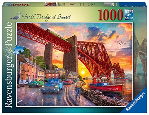ジグソーパズル 海外製 1000ピース 日没時のフォース橋 約70x50センチ 絵画・アート Ravensburger｜angelica