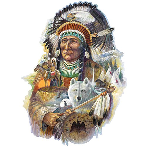 ジグソーパズル 海外製 アメリカ Bits and Pieces ? 750 Piece Jigsaw Puzzle for Adults ? Spirit of The Wind - Native American Jigsaw Puzzle by Artist Ruane Manning, Completed Puzzle Size: 20" x 27"ジグソーパズル 海外製 アメリカ｜angelica