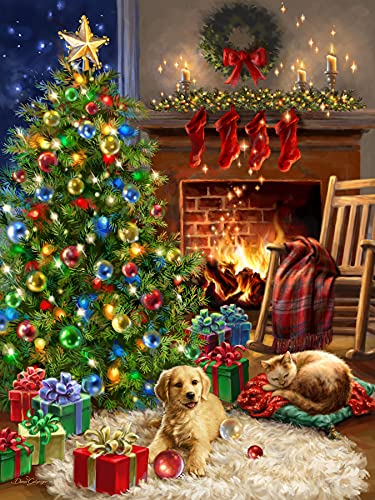 ジグソーパズル 海外製 アメリカ Springbok Christmas Morning 500 Piece Jigsaw Puzzle - This Classic Scene of a Cozy Christmas Morning Under The Tree is Colorful and Relaxingジグソーパズル 海外製 アメリカ｜angelica