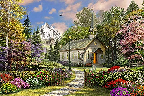 ジグソーパズル 海外製 アメリカ Springbok Puzzle to Remember - Alzheimer & Dementia Activity - 36 Piece Jigsaw Puzzle Mountain View Chapel - Made in USAジグソーパズル 海外製 アメリカ|angelica