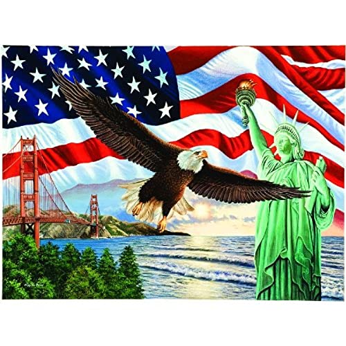 ジグソーパズル 海外製 アメリカ SUNSOUT INC - from Sea to Shining Sea - 1000 pc Jigsaw Puzzle by Artist: Higgins Bond - Finished Size 20" x 27" Fourth of July - MPN# 45826ジグソーパズル 海外製 アメリカ|angelica