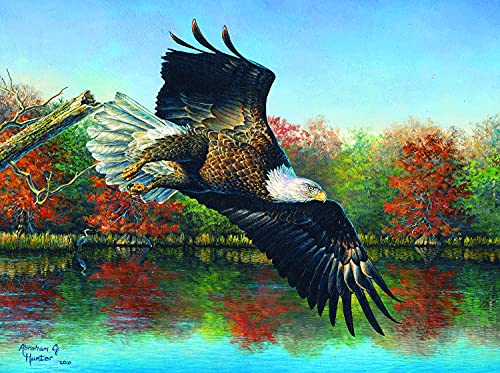 ジグソーパズル 海外製 アメリカ SUNSOUT INC - Wetlands Eagle - 1000 pc Jigsaw Puzzle by Artist: Abraham Hunter - Finished Size 20" x 27" - MPN# 69607ジグソーパズル 海外製 アメリカ｜angelica