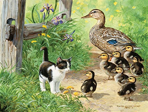 ジグソーパズル 海外製 アメリカ SUNSOUT INC - Duck Inspector - 500 pc Jigsaw Puzzle by Artist: Persis Clayton Weirs - Finished Size 18" x 24" - MPN# 51917ジグソーパズル 海外製 アメリカ|angelica