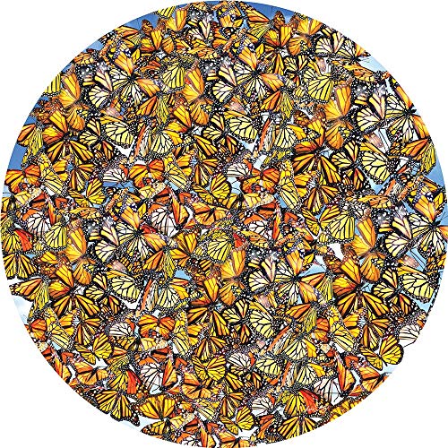 ジグソーパズル 海外製 アメリカ SUNSOUT INC - Monarch Frenzy - 1000 pc Round Jigsaw Puzzle by Artist: Lori Schory - Finished Size 26" rd - MPN# 35047ジグソーパズル 海外製 アメリカ|angelica