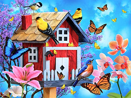 ジグソーパズル 海外製 アメリカ SUNSOUT INC - Red Birdhouse - 1000 pc Jigsaw Puzzle by Artist: Jerry Gadamus - Finished Size 20" x 27" - MPN# 49044ジグソーパズル 海外製 アメリカ｜angelica 12,792円