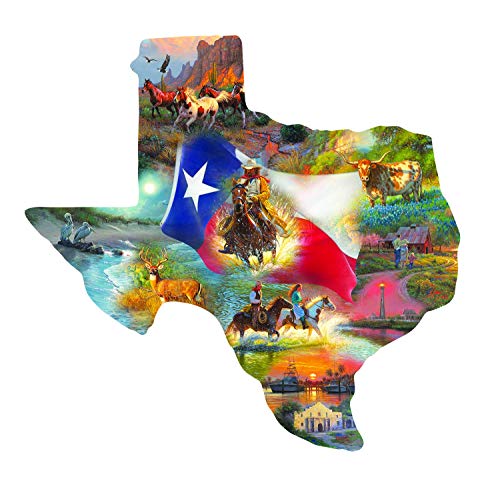 ジグソーパズル 海外製 アメリカ SUNSOUT INC - Images of Texas - 1000 pc Special Shape Jigsaw Puzzle by Artist: Mark Keathley - Finished Size 32" x 25.5" - MPN# 95030ジグソーパズル 海外製 アメリカ｜angelica