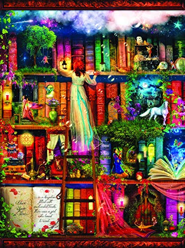 ジグソーパズル 海外製 アメリカ SUNSOUT INC - Treasure Hunt Bookshelf - 1000 pc Jigsaw Puzzle by Artist: Aimee Stewart - Finished Size 20" x 27" - MPN# 51067ジグソーパズル 海外製 アメリカ|angelica