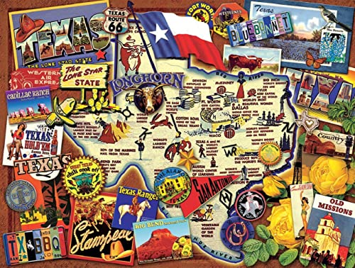 ジグソーパズル 海外製 アメリカ SUNSOUT INC - Texas: The Lone Star State - 500 pc Jigsaw Puzzle by Artist: Kate Ward Thacker - Finished Size 18" x 24" - MPN# 70024ジグソーパズル 海外製 アメリカ|angelica