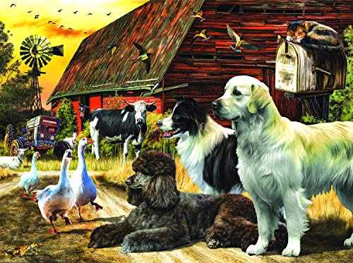 ジグソーパズル 海外製 アメリカ SUNSOUT INC - Life on the Farm - 1000 pc Jigsaw Puzzle by Artist: Nigel Hemming - Finished Size 20" x 27" - MPN# 49002ジグソーパズル 海外製 アメリカ｜angelica