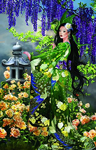 ジグソーパズル 海外製 アメリカ SUNSOUT INC - Queen of Jade - 1000 pc Jigsaw Puzzle by Artist: Nene Thomas - Finished Size 19" x 30" - MPN# 67683ジグソーパズル 海外製 アメリカ|angelica