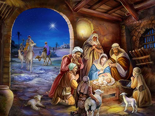 ジグソーパズル 海外製 アメリカ SUNSOUT INC - Upon A Holy Night - 1000 pc Jigsaw Puzzle by Artist: Menga - Finished Size 20" x 27" Christmas - MPN# 60609ジグソーパズル 海外製 アメリカ｜angelica
