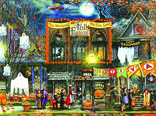 ジグソーパズル 海外製 アメリカ SUNSOUT INC - Fall Festival - 500 pc Jigsaw Puzzle by Artist: Tom Wood - Finished Size 18" x 24" Halloween - MPN# 28572ジグソーパズル 海外製 アメリカ｜angelica