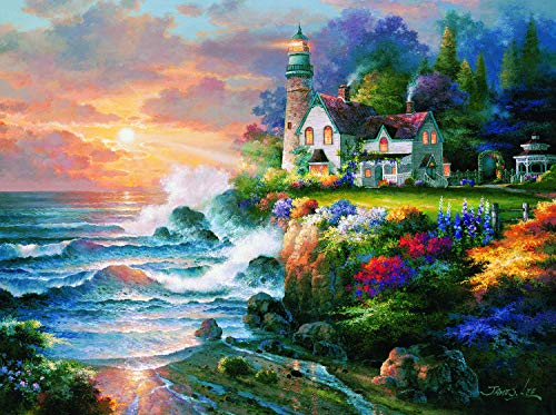 ジグソーパズル 海外製 アメリカ SUNSOUT INC - Twilight Beacon - 1000 pc Jigsaw Puzzle by Artist: James Lee - Finished Size 20" x 27" - MPN# 18114ジグソーパズル 海外製 アメリカ｜angelica
