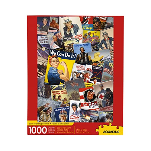 ジグソーパズル 海外製 アメリカ AQUARIUS Smithsonian War Posters (1000 Piece Jigsaw Puzzle) - Glare Free - Precision Fit - Virtually No Puzzle Dust - Officially Licensed Smithsonian Merchandise & Collectibles - 20 x 28 Iジグソーパズル 海外製 アメリカ|angelica