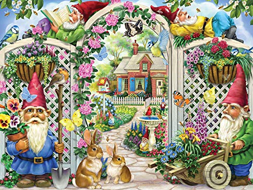 ジグソーパズル 海外製 アメリカ Vermont Christmas Company Springing Up Gnomes Jigsaw Puzzle 550 Pieceジグソーパズル 海外製 アメリカ|angelica