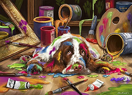 ジグソーパズル 海外製 アメリカ Vermont Christmas Company Puppy Picasso Jigsaw Puzzle 1000 Pieceジグソーパズル 海外製 アメリカ|angelica