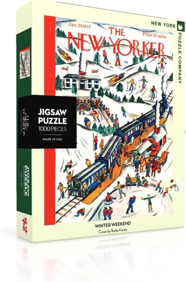 ジグゾーパズル 海外製 貨物輸送無料 New York Puzzle Company New Yorker Winter Weekend 1000 Piece Jigsaw Puzzleジグソーパズル 海外製 アメリカ I Surgical Com