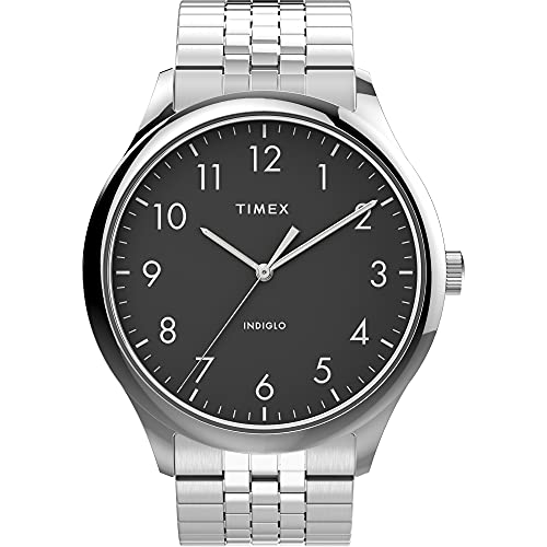 腕時計 タイメックス メンズ 送料無料 Timex Men S Modern Easy Reader 40mm Quartz Stainless Steel Strap Silver Casual Watch Model Tw2vj 腕時計 タイメックス メンズ Thetechbulletin Com