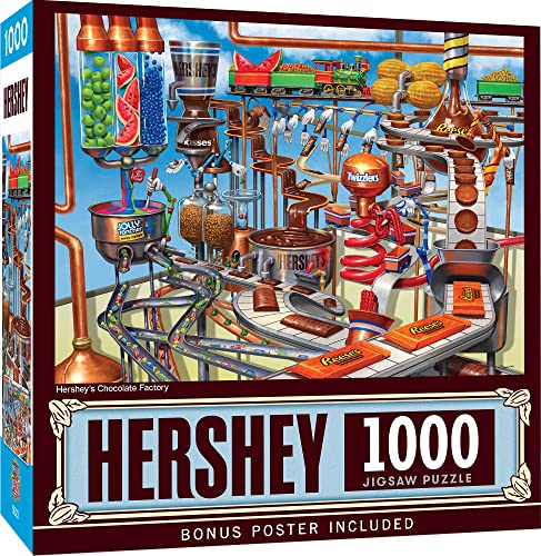 ジグソーパズル 海外製 アメリカ MasterPieces 1000 Piece Jigsaw Puzzle for Adults, Family, Or Youth - Hershey's Chocolate Factory - 19.25"x26.75"ジグソーパズル 海外製 アメリカ｜angelica
