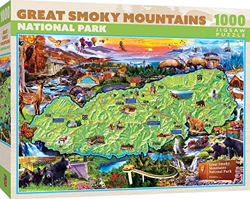 ジグソーパズル 海外製 アメリカ MasterPieces - 1000 Piece Jigsaw Puzzle, Great Smoky Mountains National Park, Fun for Adults, Family, Kids 19.25"x26.75"ジグソーパズル 海外製 アメリカ|angelica