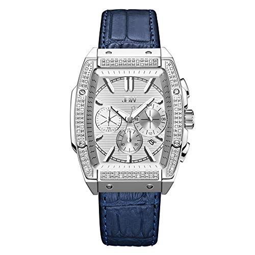 腕時計 極上メンズ 送料無料 Jbw Luxury Men S Echelon J6379c 0 28 Ctw Stainless Steel 28 Diamond Wrist Watch With Genuine Croc Navy Leather Bracelet 41mm腕時計 高級メンズ Blackfishmarine Com