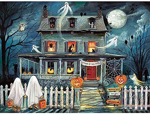 ジグソーパズル 海外製 アメリカ 送料無料 Bits And Pieces 500 Piece Jigsaw Puzzle For Adults 18 X 24 Enter If You Dare 500 Pc Haunted House Halloween Trick Or Treat Jigsaw