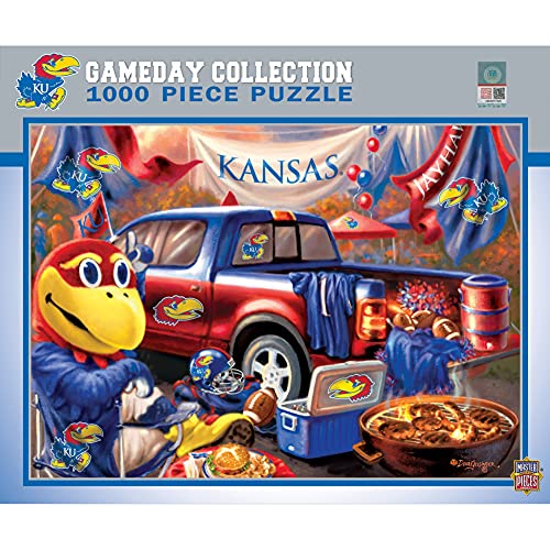 ジグソーパズル 海外製 アメリカ MasterPieces NCAA Gameday Puzzles Collection - Kansas NCAA Gameday Collection 1000 Piece Jigsaw Puzzleジグソーパズル 海外製 アメリカ｜angelica