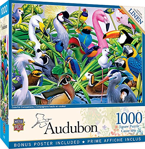 ジグソーパズル 海外製 アメリカ 1000 Piece Jigsaw Puzzle for Adult, Family, Or Kids - Colorful Companions by Masterpieces - 19.25