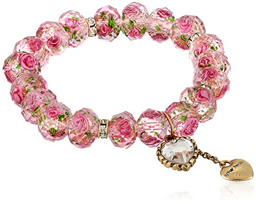 ベッツィ・ジョンソン アメリカ アクセサリー ブランド かわいい Betsey Johnson Tzarina Pink Beads Stretch Bracelet Pink One Sizeベッツィ・ジョンソン アメリカ アクセサリー ブランド かわいい｜angelica