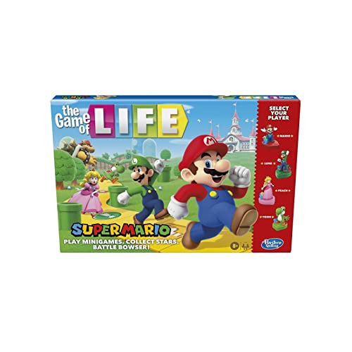 ボードゲーム 英語 アメリカ 海外ゲーム Hasbro Gaming The Game of Life: Super Mario Edition Board Game for Kids Ages 8 and Up, Play Minigames, Collect Stars, Battle Bowserボードゲーム 英語 アメリカ 海外ゲーム｜angelica