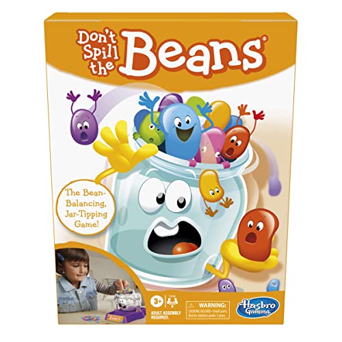 ゲーム盤力くらべ 英語 亜米利加 外国で力くらべ Hasbro Gaming Don\u0027t Spill The Beans Game for Kids, Easy and Fun Balancing Game for Children Ages 3 and Up, Easter Gifts for Boys and Girls, Preschool Games for 2 Players, Kidゲーム盤力くらべ 英語 亜米利加 外国で力くらべ