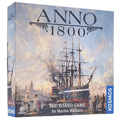 ゲーム盤力くらべ 英語 亜米利加 外国で力くらべ Anno 1800 - A Kosmos Game from Thames \u0026 Kosmos | A Civilization Game Based on The Video Game | Designed by Martin Wallace| for 2-4 Players, Ages 12 and upゲーム盤力くらべ 英語 亜米利加 外国で力くらべ