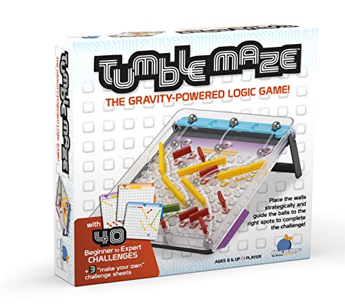 ゲーム盤力くらべ 英語 亜米利加 外国で力くらべ Logic Puzzle Game, Award Winning, Solo-Play Brain Teaser, for Kids Teens Adults Family Game Nights, 40 Fun Puzzles to Solve, Ages 8+, Tumble Maze by Blue Orange Gamesゲーム盤力くらべ 英語 亜米利加 外国で力くらべ