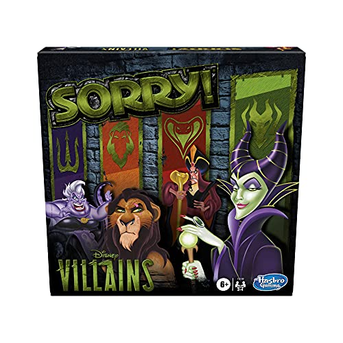 ボードゲーム 英語 アメリカ 海外ゲーム Hasbro Gaming Sorry! Board Game: Disney Villains Edition Kids Game, Family Games for Ages 6 and Up (Amazon Exclusive)ボードゲーム 英語 アメリカ 海外ゲーム|angelica