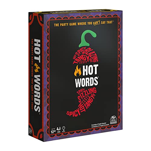 ゲーム盤力くらべ 英語 亜米利加 外国で力くらべ Hot Words, Word Guessing Party Game, Board Game for Ages 12 \u0026 up, by Spin Masterゲーム盤力くらべ 英語 亜米利加 外国で力くらべ