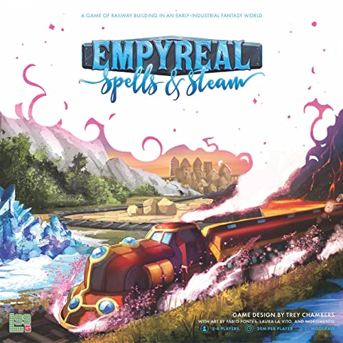 ゲーム盤力くらべ 英語 亜米利加 外国で力くらべ Empyreal Board Game | Strategy Game | Fantasy Train Network and Route Building Game for Adults and Kids | Ages 10+ | 2-6 Players | Average Playtime 20-120 Minutes | Made by Lゲーム盤力くらべ 英語 亜米利加 外国で力くらべ