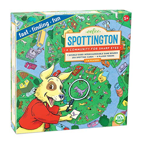 ゲーム盤力くらべ 英語 亜米利加 外国で力くらべ eeBoo: Spottington Board Game, Develops Observational Skills, Focus and Speed, Fast, Finding and Fun, for 1 to 6 Players, Perfect for Ages 5 and upゲーム盤力くらべ 英語 亜米利加 外国で力くらべ