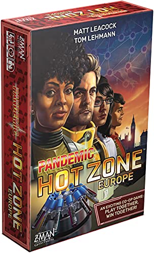 ゲーム盤競り合い 英語 亜米利加 外国で競り合い Pandemic Hot Zone: Europe Board Game - Cooperative Disease-Fighting Adventure, Strategy Game for Kids and Adults, Ages 8+, 2-4 Players, 30 Minute Playtime, Made by Z-Man Gameゲーム盤競り合い 英語 亜米利加 外国で競り合い