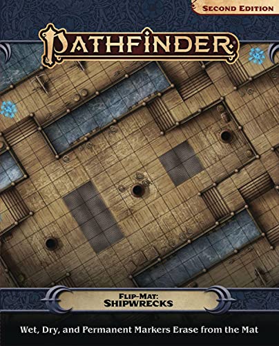 ゲーム盤競り合い 英語 亜米利加 外国で競り合い Paizo Inc. Pathfinder Flip-Mat: Shipwrecks, Multiゲーム盤競り合い 英語 亜米利加 外国で競り合い
