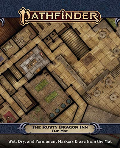 ゲーム盤競り合い 英語 亜米利加 外国で競り合い Pathfinder Flip-Mat: The Rusty Dragon Innゲーム盤競り合い 英語 亜米利加 外国で競り合い