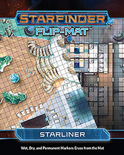 ゲーム盤競り合い 英語 亜米利加 外国で競り合い Starfinder Flip-Mat: Starlinerゲーム盤競り合い 英語 亜米利加 外国で競り合い