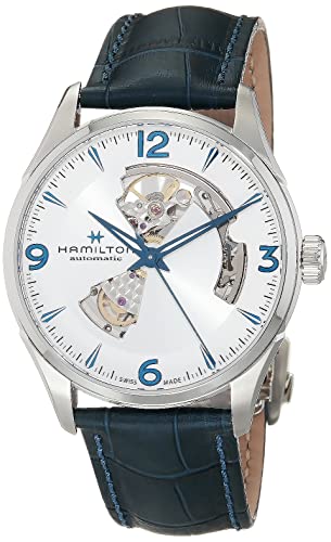 ウオッチ ハミルトン メンズ Hamilton Jazzmaster Open Heart Automatic Men\u0027s Watch, 42粍 Stainless Steel Case, Swiss Made, Silver Dial Analog Wrist Watch, 50m Waterproof, Sapphire Crystal, 3-Hand Movement, Cow Leather Strapウオッチ ハミルトン メンズ