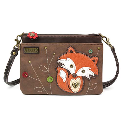 chala バッグ パッチ カバン かわいい CHALA Mini Crossbody Handbag, Faux Leather with with adjutable Straps (Brown Foxy)chala バッグ パッチ カバン かわいい