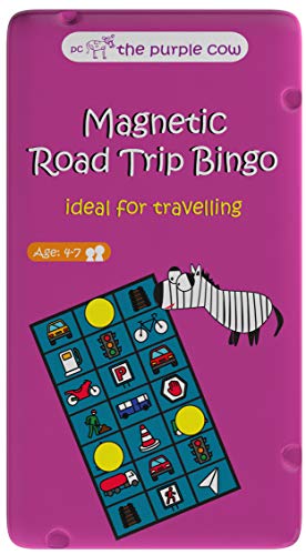 ゲーム盤力くらべ 英語 亜米利加 外国で力くらべ The Purple Cow Magnetic Travel Road Trip Bingo Game - Board Games for Kids and Adults. Great for Travelゲーム盤力くらべ 英語 亜米利加 外国で力くらべ
