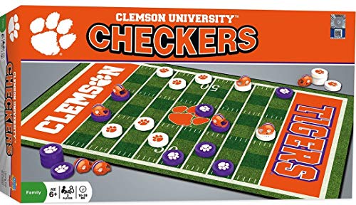 ゲーム盤取り組み 英語 亜米利加 外国で取り組み MasterPieces Family Game - NCAA Clemson Tigers Checkers - Officially Licensed Board Game for Kids \u0026 Adultsゲーム盤取り組み 英語 亜米利加 外国で取り組み